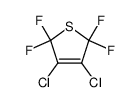 3,4-dichloro-2,2,5,5-tetrafluoro-2,5-dihydrothiophene结构式
