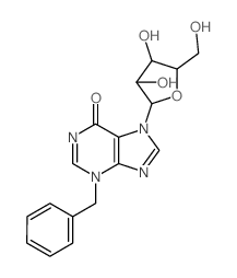 Hypoxanthine, 7-a-D-arabinofuranosyl-3-benzyl-(7CI,8CI) Structure