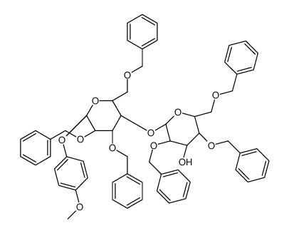 4-Methoxyphenyl 4-O-(2,4,6-Tri-O-benzyl-beta-D-galactopyranosyl)-2,3,6-tri-O-benzyl-beta-D-glucopyranoside Structure