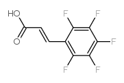 2,3,4,5,6-pentafluorocinnamic acid Structure