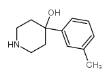4-(3-甲基苯基)哌啶-4-醇结构式