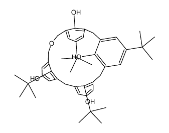 5,11,17,25-Tetrakis(2-methyl-2-propanyl)-21-oxapentacyclo[21.3.1.13,7.19,13.115,19]triaconta-1(27),3(30),4,6,9(29),10,12,15(28),16,18,23,25-dodecaene-27,28,29,30-tetrol Structure