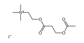 2-(3-acetyloxypropanoyloxy)ethyl-trimethylazanium,iodide Structure