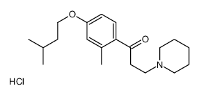1-[2-methyl-4-(3-methylbutoxy)phenyl]-3-piperidin-1-ylpropan-1-one,hydrochloride结构式