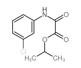 3-Chlorooxanilic acid isopropyl ester Structure