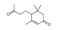 3,5,5-trimethyl-4-(3-oxobutyl)cyclohex-2-en-1-one结构式