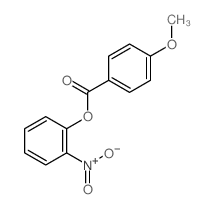 Benzoicacid, 4-methoxy-, 2-nitrophenyl ester结构式
