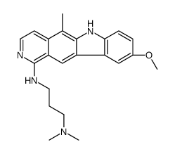 N-(9-methoxy-5-methyl-6H-pyrido[4,3-b]carbazol-1-yl)-N',N'-dimethylpropane-1,3-diamine结构式