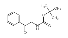 (2-氧代-2-苯乙基)-氨基甲酸叔丁酯结构式
