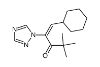 (E)-1-cyclohexyl-4,4-dimethyl-2-(1,2,4-triazol-1-yl)-pent-1-en-3-one Structure