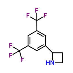 2-[3,5-Bis(trifluoromethyl)phenyl]azetidine Structure