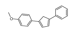1-methoxy-4-(4-phenylcyclopenta-1,3-dien-1-yl)benzene结构式