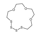 1,10,13-trioxa-4,5,6,7-tetrathiacyclopentadecane Structure