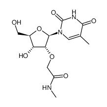 2'-O-[2-(methylamino)-2-oxoethyl]-5-methyluridine Structure