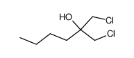 1-chloro-2-(chloromethyl)-2-hexanol Structure