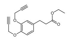 ethyl 3-[3,4-bis(prop-2-ynoxy)phenyl]propanoate结构式