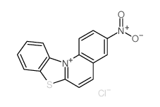 3-nitro-[1,3]benzothiazolo[3,2-a]quinolin-12-ium,chloride Structure
