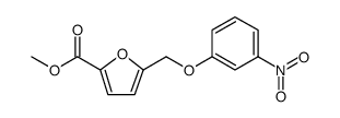 5-(3-NITRO-PHENOXYMETHYL)-FURAN-2-CARBOXYLIC ACID METHYL ESTER structure