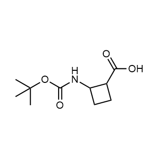 2-(tert-Butoxycarbonylamino)cyclobutanecarboxylic acid Structure