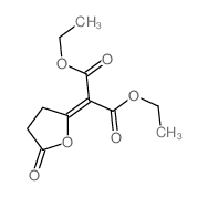 diethyl 2-(5-oxooxolan-2-ylidene)propanedioate结构式