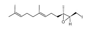 (2R,3R)-epoxyfarnesyl iodide Structure