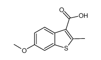 6-methoxy-2-methylbenzo[b]thiophene-3-carboxylic acid结构式