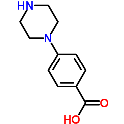 4-(1-Piperazinyl)benzoic acid Structure