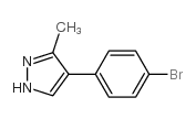 4-(4-溴苯基)-3-甲基-1H-吡唑结构式