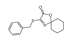 3-benzylsulfanyl-1-oxa-4-azaspiro[4.5]dec-3-en-2-one结构式