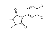 3-(3,4-dichlorophenyl)-1,5,5-trimethylimidazolidine-2,4-dione结构式