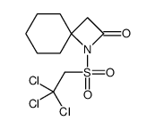1-[(2,2,2-三氯乙基)磺酰基]-1-氮杂螺[3.5]壬烷-2-酮结构式