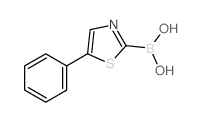 (5-PHENYLTHIAZOL-2-YL)BORONIC ACID Structure