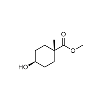 (1R,4R)-Methyl 4-hydroxy-1-methylcyclohexanecarboxylate Structure
