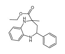 ethyl 4-methyl-2-phenyl-1,2,3,5-tetrahydro-1,5-benzodiazepine-4-carboxylate Structure