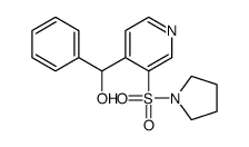 phenyl-(3-pyrrolidin-1-ylsulfonylpyridin-4-yl)methanol结构式