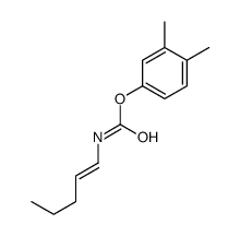(3,4-dimethylphenyl) N-pent-1-enylcarbamate结构式