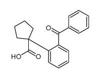 1-(2-benzoylphenyl)cyclopentane-1-carboxylic acid结构式