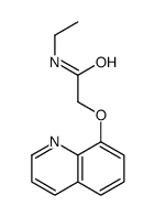 N-ethyl-2-quinolin-8-yloxyacetamide结构式
