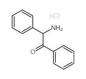ACETOPHENONE, 2-AMINO-2-PHENYL-, HYDROCHLORIDE结构式