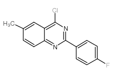 4-氯-2-(4-氯苯基)-6-甲基喹唑啉结构式