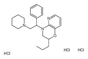 4-(1-phenyl-2-piperidin-1-ylethyl)-2-propyl-2,3-dihydropyrido[3,2-b][1,4]oxazine,trihydrochloride结构式