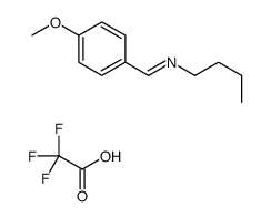 N-butyl-1-(4-methoxyphenyl)methanimine,2,2,2-trifluoroacetic acid结构式