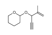 2-(2-methylpent-1-en-4-yn-3-yloxy)oxane结构式