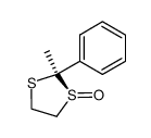 (Z)-2-methyl-2-phenyl-1,3-dithiolane S-oxide结构式