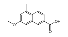 7-methoxy-5-methylnaphthalene-2-carboxylic acid结构式