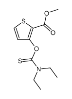 O-(2-Methoxycarbonyl-3-thienyl) N,N-diethylthiocarbamate结构式
