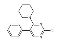 2-氯-5-苯基-4-(哌啶-1-基)嘧啶结构式