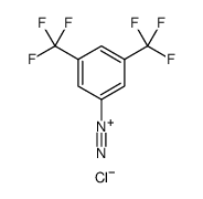 Benzenediazonium, 3,5-bis(trifluoromethyl)-, chloride (1:1) Structure