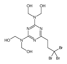 {[6-(3,3,3-Tribromopropyl)-1,3,5-triazine-2,4-diyl]dinitrilo}tetr amethanol Structure