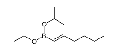 Boronic acid, B-(1E)-1-hexen-1-yl-, bis(1-methylethyl) ester Structure